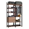 Guarda Roupa Closet Industrial 2 Gavetas 6 Prateleiras com Cabideiro M118  - 2