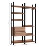 Guarda Roupa Closet Industrial 2 Gavetas 6 Prateleiras com Cabideiro M118  - 4