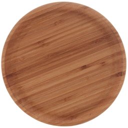 Bandeja de Bambu Round 20cm Lyor Prato Redondo Servir Mesa Posta Decoração - 8