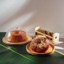 Ver imagem 2 de Bandeja de Bambu Round 20cm Lyor Prato Redondo Servir Mesa Posta Decoração