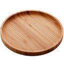 Ver imagem 1 de Bandeja de Bambu Round 20cm Lyor Prato Redondo Servir Mesa Posta Decoração
