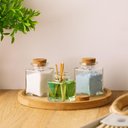 Ver imagem 3 de Bandeja de Bambu Round 20cm Lyor Prato Redondo Servir Mesa Posta Decoração