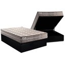 Ver imagem 1 de Conjunto Box Baú Casal Colchão Espuma Paropas D45 Pasquale Plus Gray + Base Crc Suede Black (
