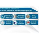 Ver imagem 5 de Conjunto Box Baú Casal Colchão Espuma Paropas D45 Pasquale Plus Gray + Base Crc Suede Black (