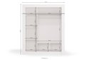 Ver imagem 3 de Guarda Roupa Solteiro Kappesberg 3 Portas de Correr H563 Branco