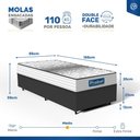 Ver imagem 5 de Cama Box com Colchão de Molas Ensacadas Double Face Essence Probel Solteiro 88cm
