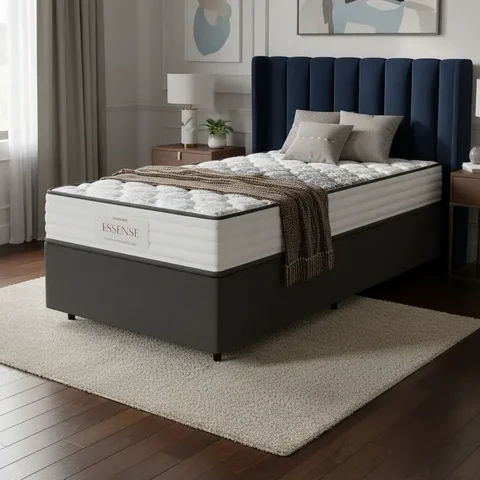 Cama Box com Colchão de Molas Ensacadas Double Face Essence Probel Solteiro 88cm