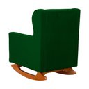 Ver imagem 6 de Poltrona C/ Puff Balanço Amamentação Aurora Suede Verde - Lm Decor