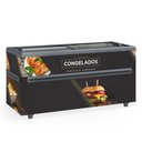 Ver imagem 1 de Ilha Congelados Vidro Reto com Led Ghdi500 Gelopar Expositor 500 Litros Preto 220v