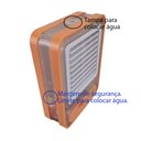 Ver mais imagens de Ventilador Umidificador Agua Ar Touch Led 3 Velocidades USB Silencioso Portatil Calor Verao Mesa Tra