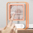 Ver imagem 4 de Ventilador Umidificador Agua Ar Touch Led 3 Velocidades USB Silencioso Portatil Calor Verao Mesa Tra