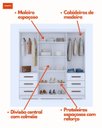 Ver imagem 6 de Guarda Roupa Casal com Espelho 4 Portas 6 Gavetas Estrela 