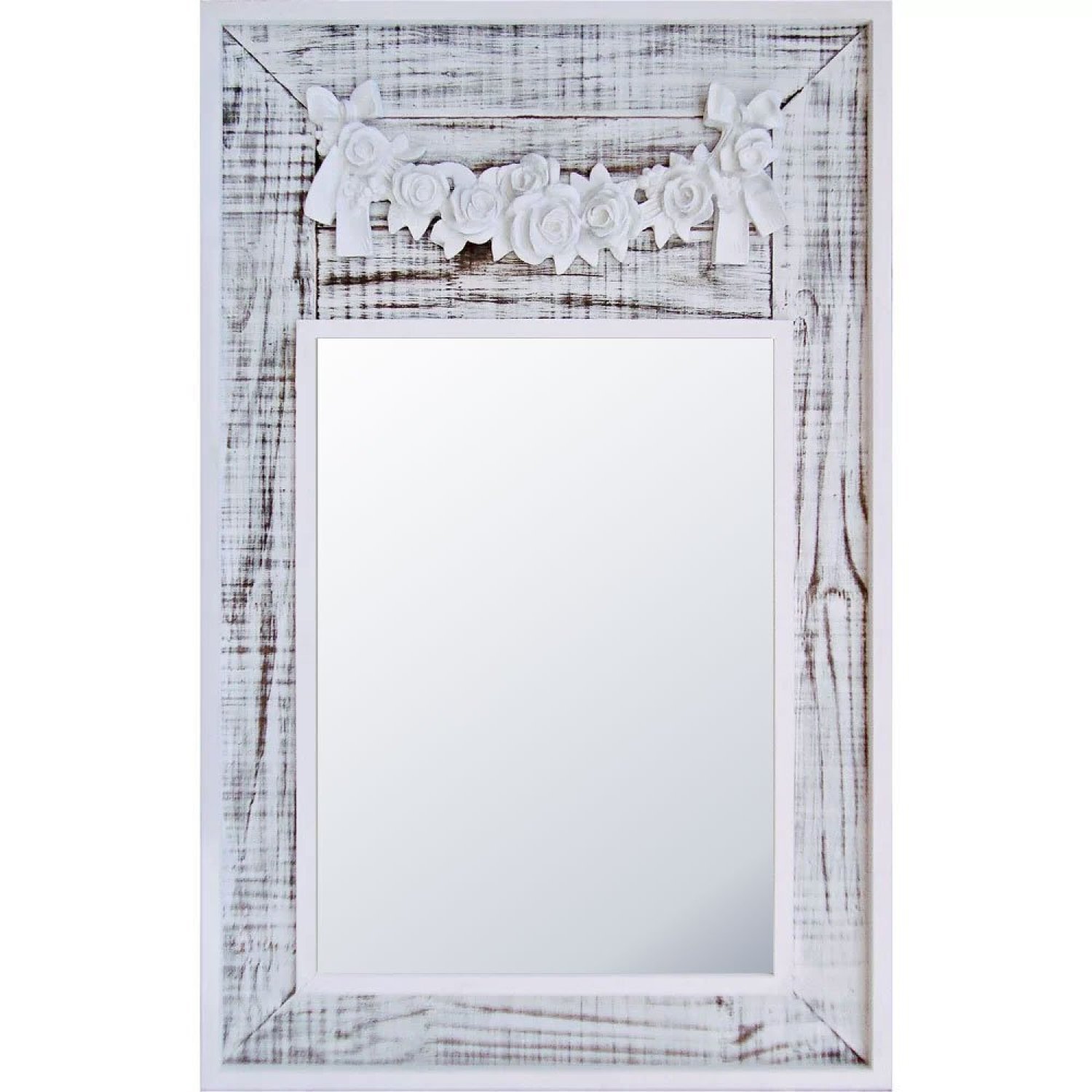 Espelho Decorativo Provençal com Aplique em Resina de Flores 122cm x 246cm Decore Ponto - 1
