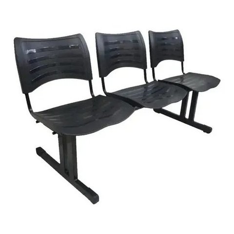 Cadeira Longarina Iso 3 Lugares Em Polipropileno - 1950