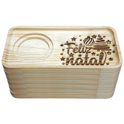 Kit Jogo Conjunto 6 Pires Ret. P/ Servir -feliz Natal -pinus - 3
