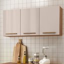 Ver imagem 1 de Armario Aéreo Pop 120 Cm com 3 Portas Freijó/baunilha