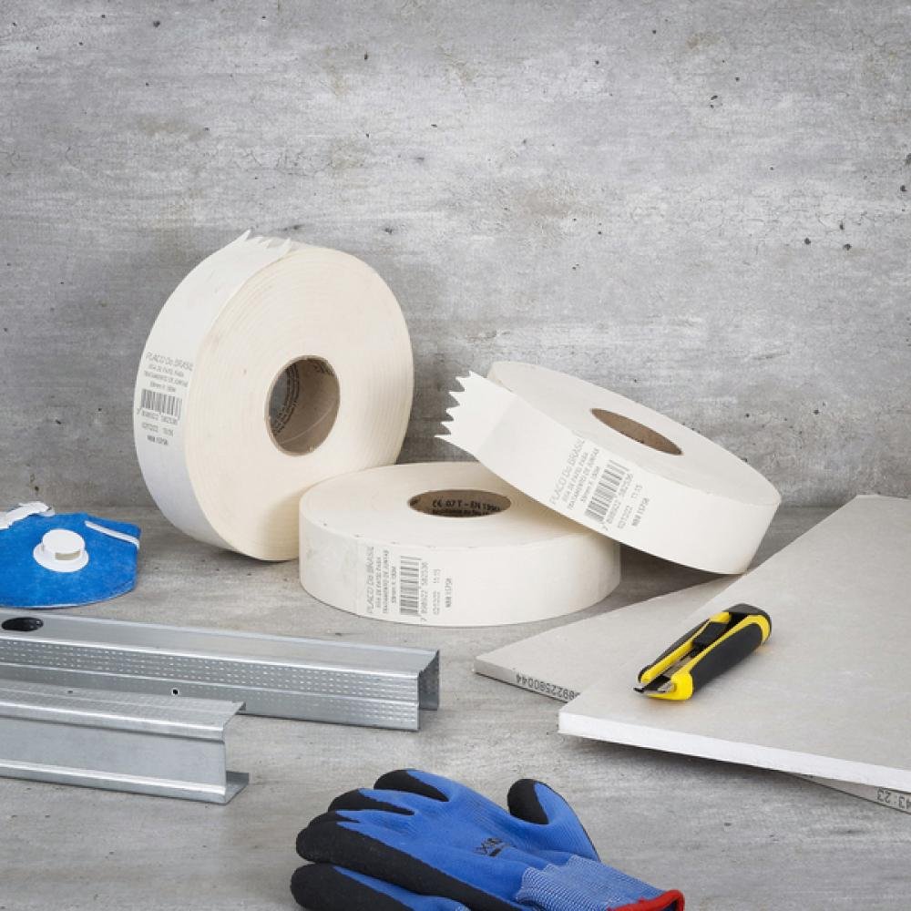 Fita de Papel Drywall Microperfurada 150m - Placo - 2