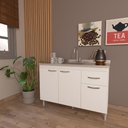 Ver imagem 2 de Balcão para Pia sem Tampo 120cm 3 Portas 1 Gaveta Moscou 