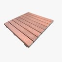 Ver imagem 1 de Deck Modular 86x86cm Texturizado In Brasil Marrom/Ipê