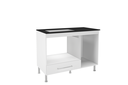 Ver imagem 2 de Balcão para Cooktop 1 Porta 1 Gaveta 105cm Dubai Branco