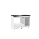 Ver imagem 2 de Balcão para Cooktop 1 Porta 1 Gaveta 105cm Dubai Branco