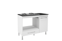Ver imagem 3 de Balcão para Cooktop 1 Porta 1 Gaveta 105cm Dubai Branco