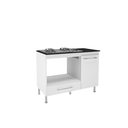 Ver imagem 3 de Balcão para Cooktop 1 Porta 1 Gaveta 105cm Dubai Branco