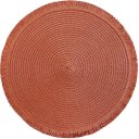 Ver imagem 1 de Lugar Americano Redondo Franja 38cm Terracota
