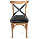 Ver imagem 2 de Cadeira Para Restaurante Gourmet Cozinha Madeira Design X