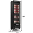 Ver imagem 2 de Cervejeira 228 Frost Free Porta de Vidro Triplo GRB-23 EV GW Gelopar Preta 220V