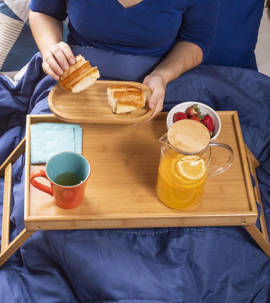 Bandeja Média em Bambu para Café da Manha Infantil - 2