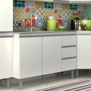 Ver imagem 1 de Balcão para Pia de Cozinha 3 Gavetas 2 Portas Athena Branco