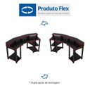 Ver mais imagens de Mesa Gamer ME4167 186,6cm Preto/Vermelho