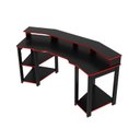 Ver imagem 3 de Mesa Gamer ME4167 186,6cm Preto/Vermelho