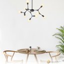Ver imagem 3 de Luminária de Teto Pendente Twig Preto 9xe27 40cm