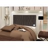 Cabeceira Cama CASAL Box 140cm Estofada STILLY Marrom - 2