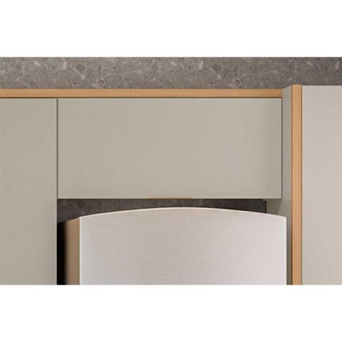Armário de Cozinha Modulado Allure C/ 1 Porta Basculante 80cm Jequitiba/gris Fosco - Linea Brasil