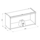 Ver imagem 5 de Armário de Cozinha Modulado Allure C/ 1 Porta Basculante 80cm Jequitiba/gris Fosco - Linea Brasil