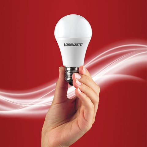 Lâmpada Led Bulbo 12w Branca Bivolt Lorenzetti 127/220w Lorenled Branco-quente