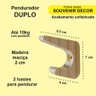 Kit 4 Penduradores de parde Pino Duplo - 3