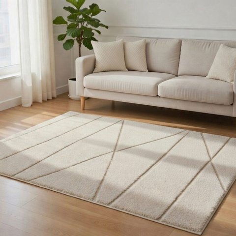 Tapete Sala Dubai Pérola Art 402 Antiderrapante:2,00x2,50