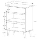 Ver imagem 5 de Aparador Buffet Beatriz Cantinho do Café 1 Gaveta com Pés Retrô - Branco