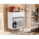 Ver imagem 1 de Aparador Buffet Beatriz Cantinho do Café 1 Gaveta com Pés Retrô - Branco