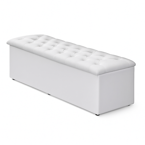 Calçadeira Baú Casal 140cm Branco