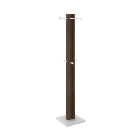 Cabideiro De Chão Multimóveis Vcr35004 Branco/Nogal Branco/Nogal