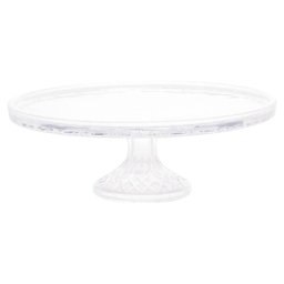 Prato para Bolo de Cristal com Pé Lys 32cm X 11cm - Wolff - 1