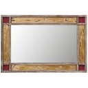 Ver imagem 5 de Espelho Decorativo Retangular Rústico com Moldura 77cm x 57cm Decore Ponto