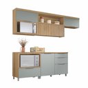 Ver imagem 2 de Cozinha Modulada 5 Peças 4 Portas 4 Gavetas Ripado Marquesa 100 Mdf