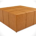 Ver mais imagens de Puff Decorativo Para Sala de Estar Quadrado Milano 90x90cm W01 Couríssimo Whisky - Lyam Decor