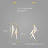 Pendente Perch Bird Pássaros Origami Ouro Fosco Led 8w Starlux St1786 - 2